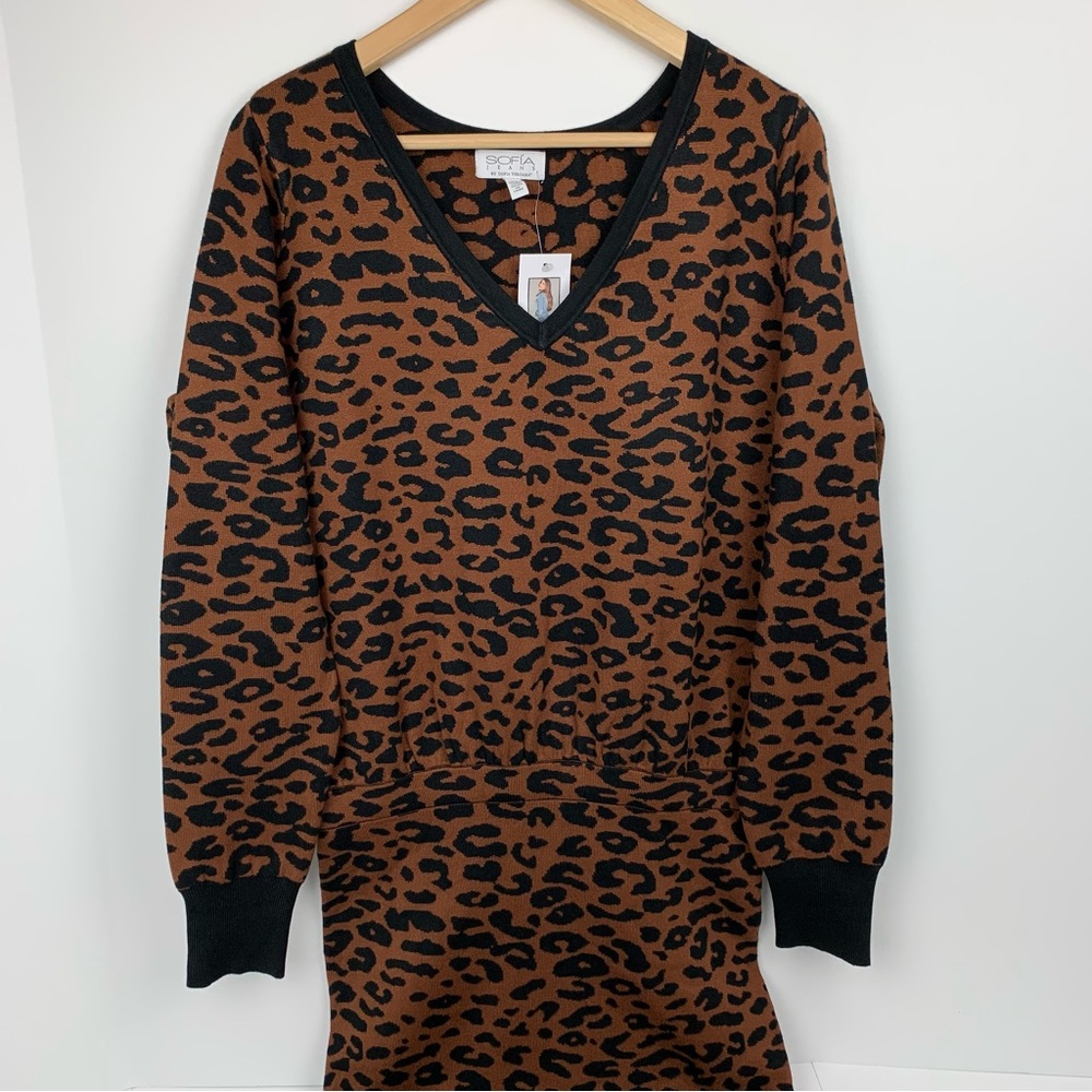 Sofia Jeans By Sofia Vergara V-Neck Jacquard Dres… - image 6